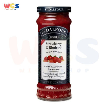 Selai St Dalfour France Strawberry & Rhubarb Fruit Spread 10oz 284g