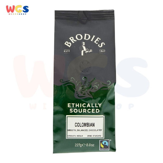 Brodies 1867 Colombian Hand Roasted Ground Coffee Soft & Balance 227g