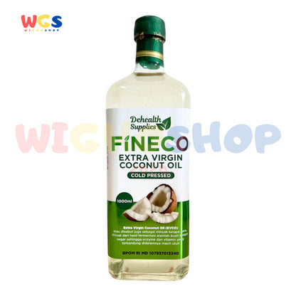 Dehealth Supplies Fineco Extra Virgin Coconut Oil Cold Pressed 1000ml