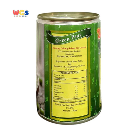 Golden Green Peas in Salt Water 397g – Ready-to-Serve Canned Peas, Practical &amp; Versatile
