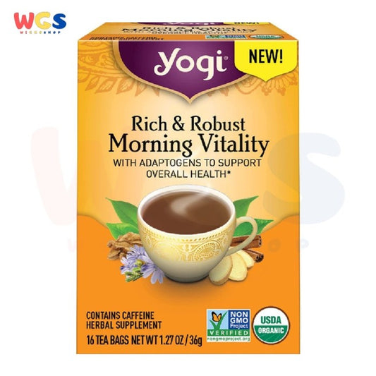 Yogi Tea Rich & Robust Morning Vitality With Adaptogens 16s x 2.25g