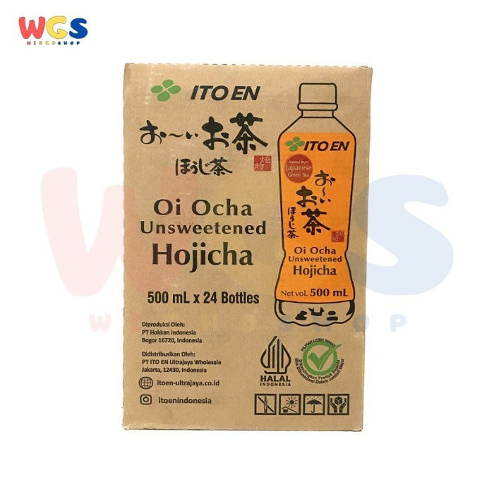 Ito En - ItoEn Unsweetened Hojicha Roasted Green Tea 500ml/Dus - Gojek