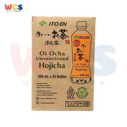 Ito En - ItoEn Unsweetened Hojicha Roasted Green Tea 500ml/Dus - Gojek