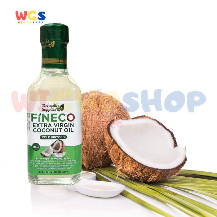 Dehealth Supplies Fineco Extra Virgin Coconut Oil Cold Pressed 250ml