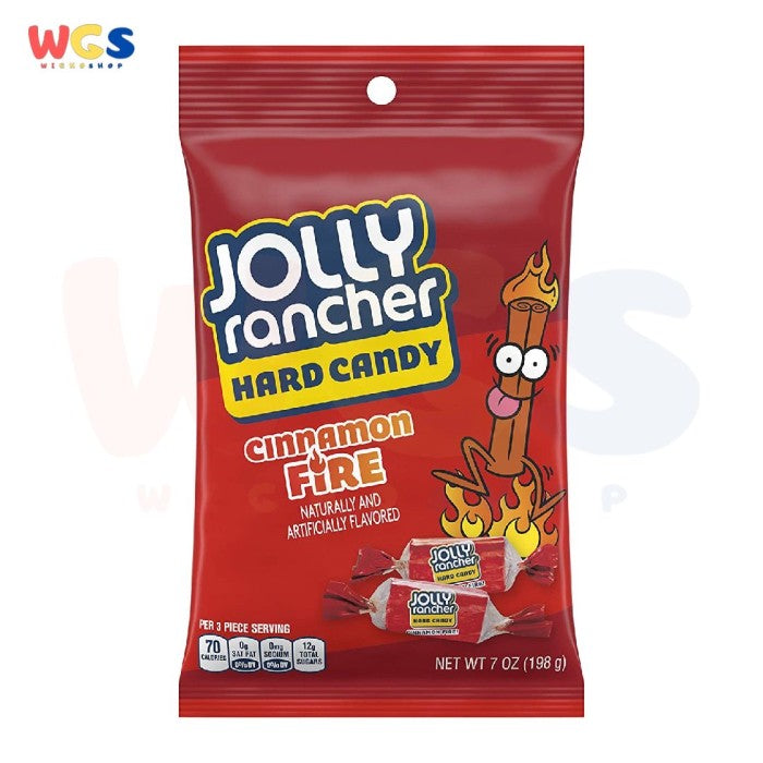 Permen Jolly Rancher Hard Candy Cinnamon Fire Flavor 7oz 198g