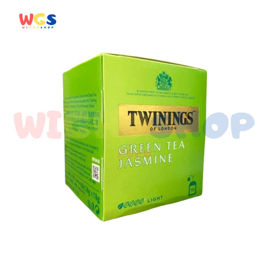 Twinings of London Green Tea Jasmine 18g (10x1.8g) - Teh Hijau Jasmine, Minuman Segar dan Menenangkan dengan Aroma Melati