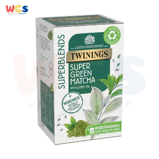 Twinings Superblends Super Green Matcha With Green Tea 20 Envelope x2g