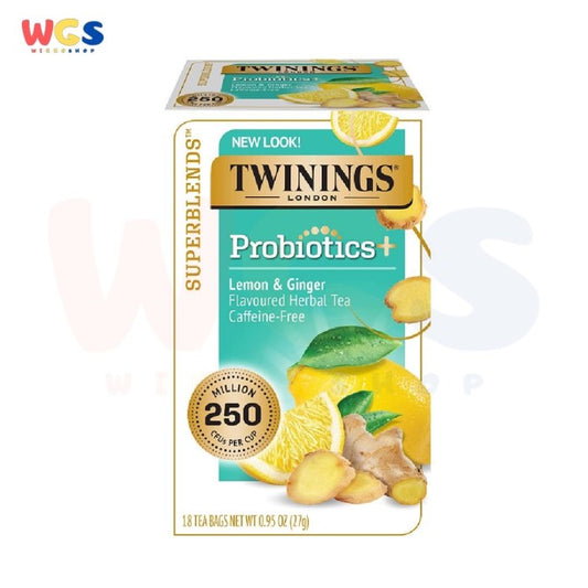 Twinings of London Probiotics Lemon & Ginger Tea Flavor 18p x 1.5g