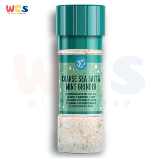 Happy Belly Coarse Sea Salt & Mint Grinder 60g - Garam Laut