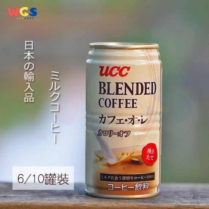 UCC Ueshima Coffee Blend Coffee Cafe Au Lait Law Calorie Can 185g