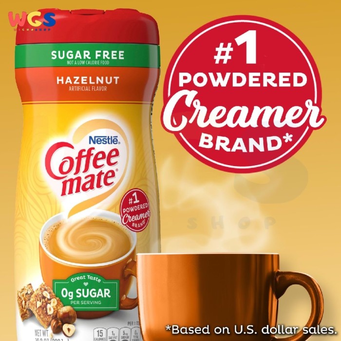 Nestle Coffee Mate Sugar Free Hazelnut Powder Coffee Creamer 289.1g
