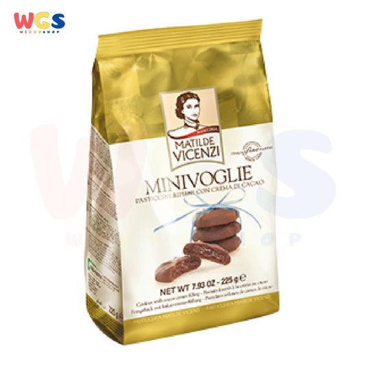 Biskuit Vicenzi Minivoglie Cookies with Cocoa Cream Filling 225 gr