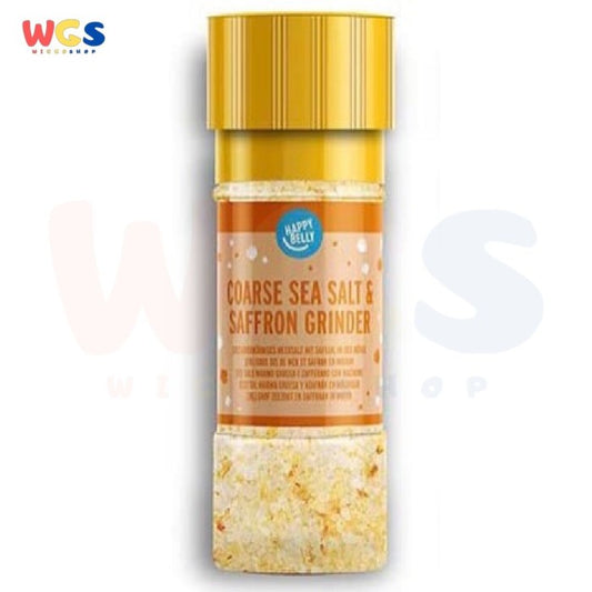 Happy Belly Coarse Sea Salt & Saffron Grinder 60g - Garam Laut