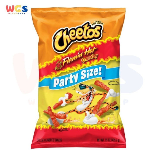 Snack Cheetos Flamin Hot Crunchy Party Size Cheese Flavoured USA 425gr