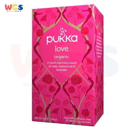 Pukka Love Organic Heart Warming Touch of Rose Chamomile 20 Tea Bags