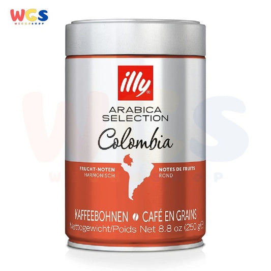 Illy Colombia Arabica Coffee Beans Medium Intesity Smooth Taste 250g