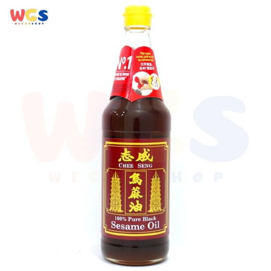 Chee Seng 100% Pure Black Sesame Oil 650 ml - Minyak Wijen Murni