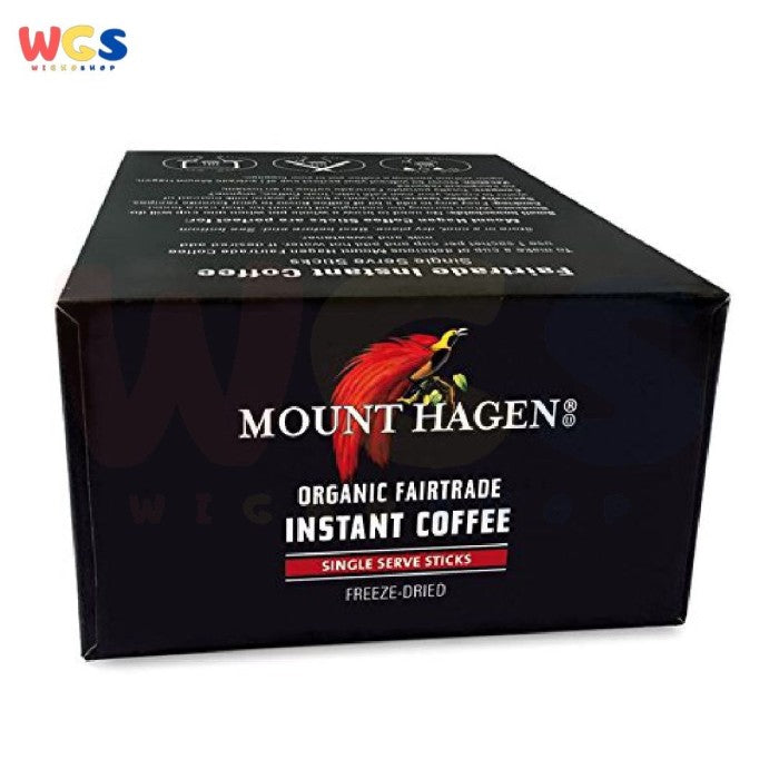 Mount Hagen Organic Fairtrade Instant Coffee 25 Single Serve Sticks