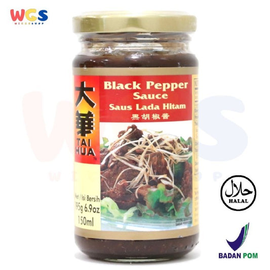 Tai Hua Black Pepper Sauce 195g / 150ml - Saus Lada Hitam Premium - Halal & BPOM