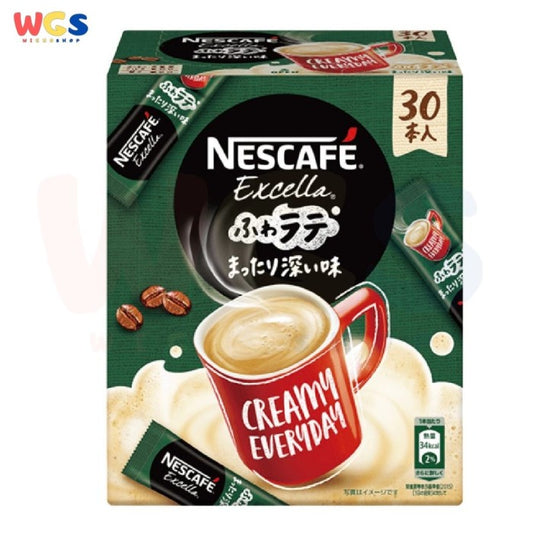 Nescafe Excella Fluffy Latte Mild n Deep Taste Instant Coffee 30 Stick