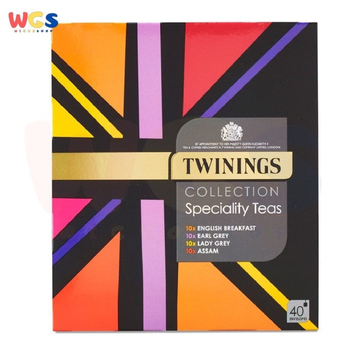 Twinings Tea Union Jack Selection Collection Speciality Teas 40 Bags