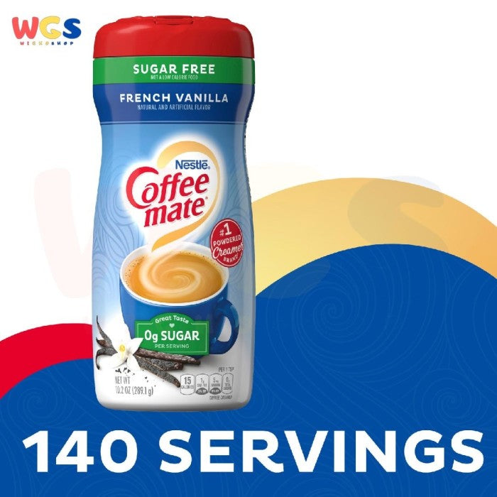 Nestle Coffee Mate Sugar Free French Vanilla Powder Creamer 289.1g