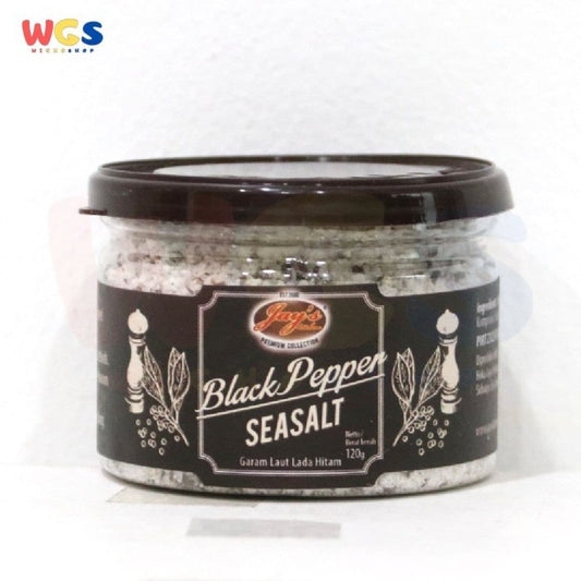 Garam Laut Lada Hitam Jays Black Pepper Seasalt Sea Salt 120 gr