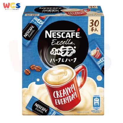 Nescafe Excella Fluffy Latte Half n Half Instant Coffee 30 Sticks 135g