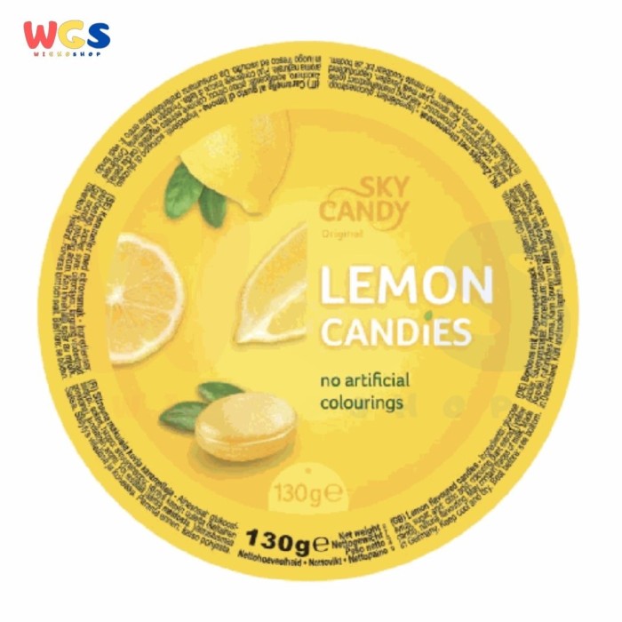 Permen Sky Candy Original Lemon Candies No Artificial Colourings 130g