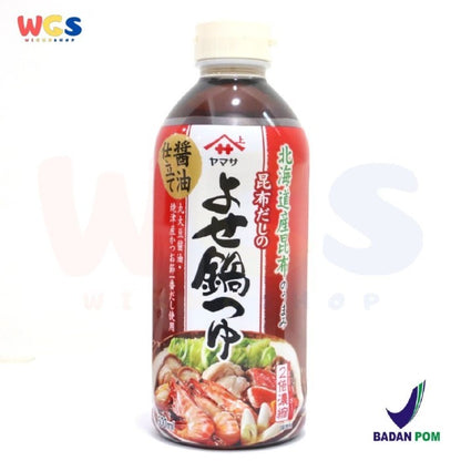 Yamasa Hot Pot Soup Base Yose Nabe Kombu & Soy Sauce 500ml - Steamboat