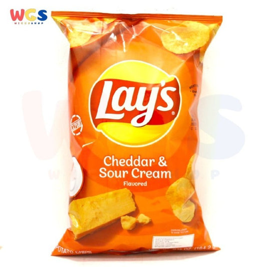 Snack LAYS Cheddar & Sour Cream Flavored Potato Chips 6.5oz 184.2g
