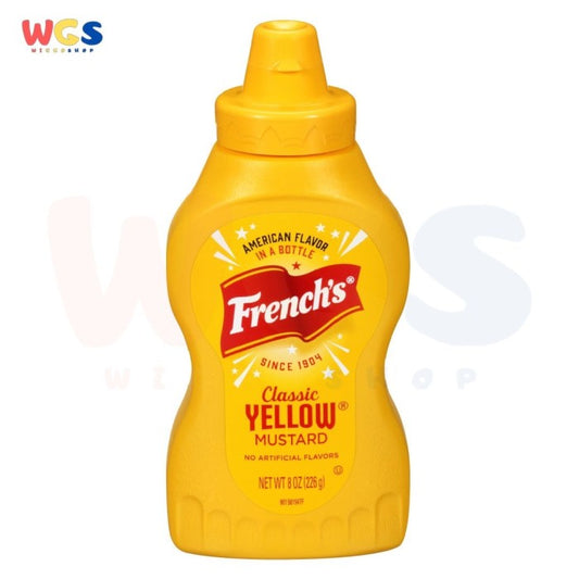 French's Classic Yellow Mustard 226g – Classic Yellow Mustard Sauce Without Artificial Flavors