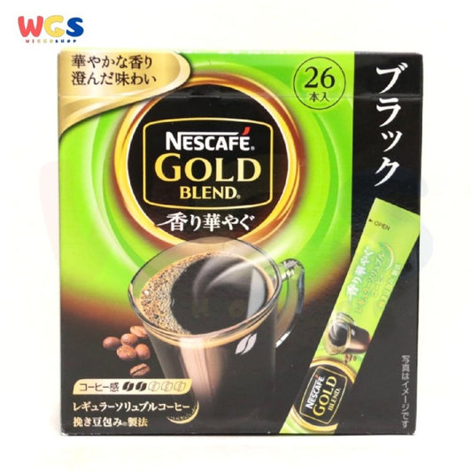 Nescafe Gold Blend Fragrant Gorgeous Stick Black Coffee 26 Sticks x 2g