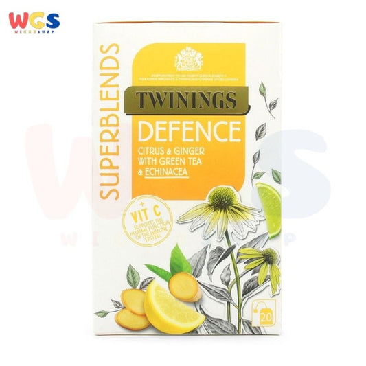 Twinings Superblends Defence Citrus Ginger With Green Tea 20 Tea Bags