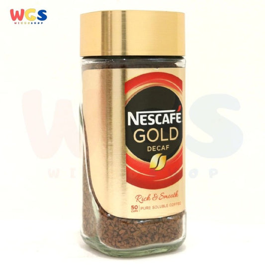 Nescafe Gold Decaf Rich & Smooth Pure Soluble Coffee 100 gr 50 cups