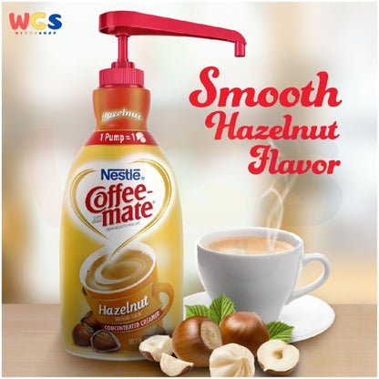 Nestle Coffee Mate Hazelnut Liquid Coffee Creamer Pump 1.5 ltr