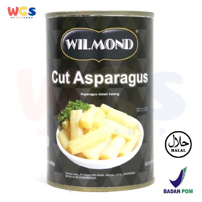 Wilmond Asparagus Cut 430 gr - Sayur Asparagus Dalam Kaleng