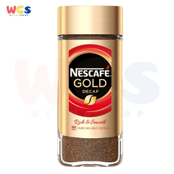 Nescafe Gold Decaf Rich & Smooth Pure Soluble Coffee 100 gr 50 cups