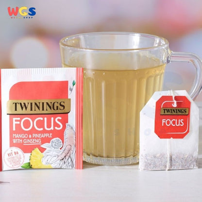 Twinings Tea Superblends Focus Mango & Pineapple with Ginseng 20 Bags