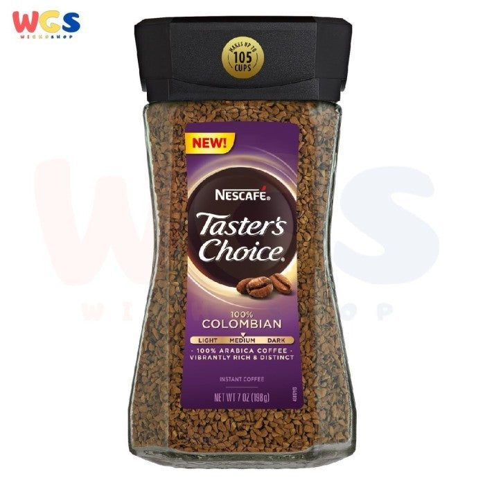 Nescafe Tasters Choice Colombian Instant Coffee Medium Roast 198g