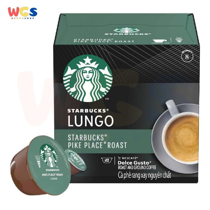 Nescafe Starbucks Dolce Gusto Lungo Pike Place Roast Coffee 12p 78g