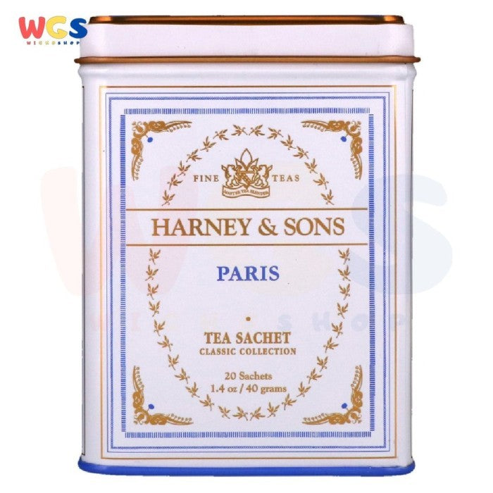 Harney & Sons Paris Fine Tea Classic Tin 20 Sachets 40gr