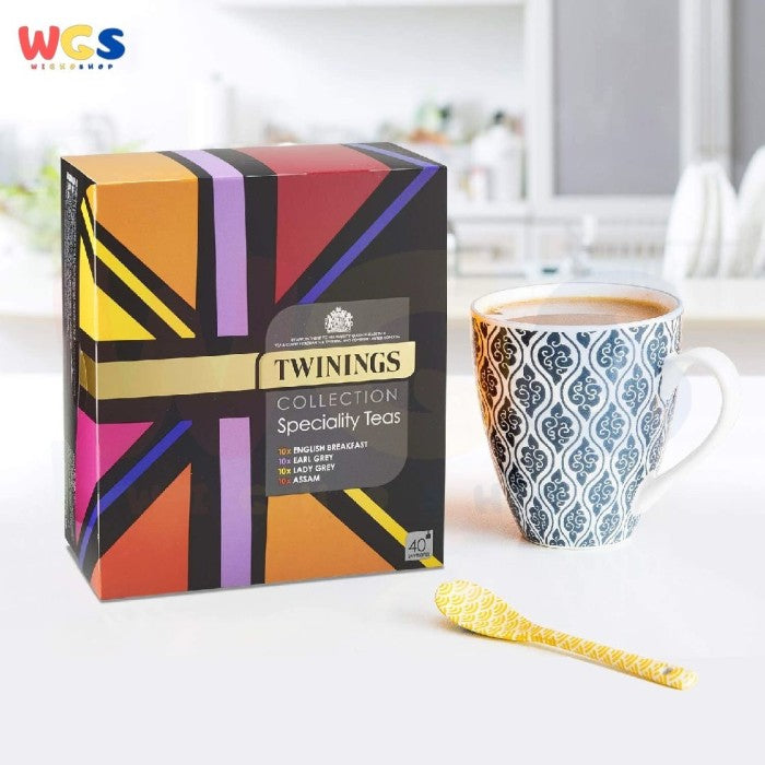 Twinings Tea Union Jack Selection Collection Speciality Teas 40 Bags