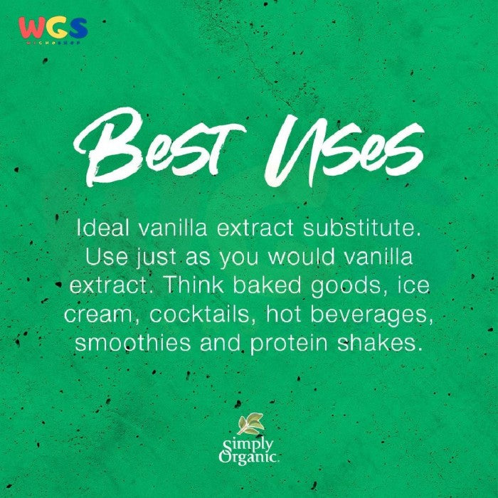 Simply Organic Madagascar Vanilla Non-Alcoholic Flavoring 2floz 59ml