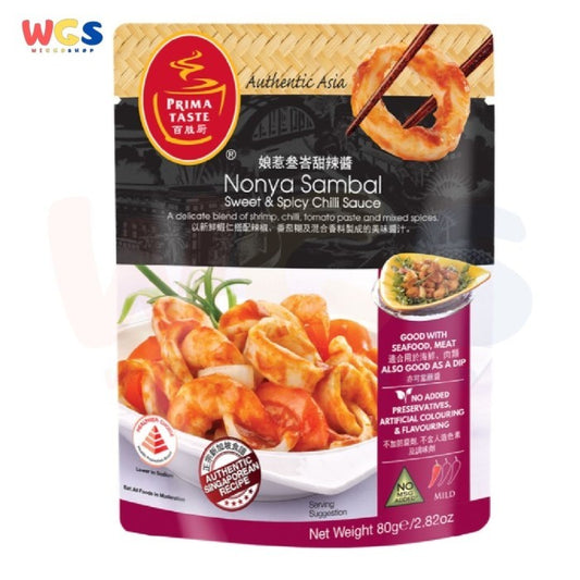 Prima Taste Nonya Sambal Sweet & Spicy Chilli Sauce 80 gr - Bumbu