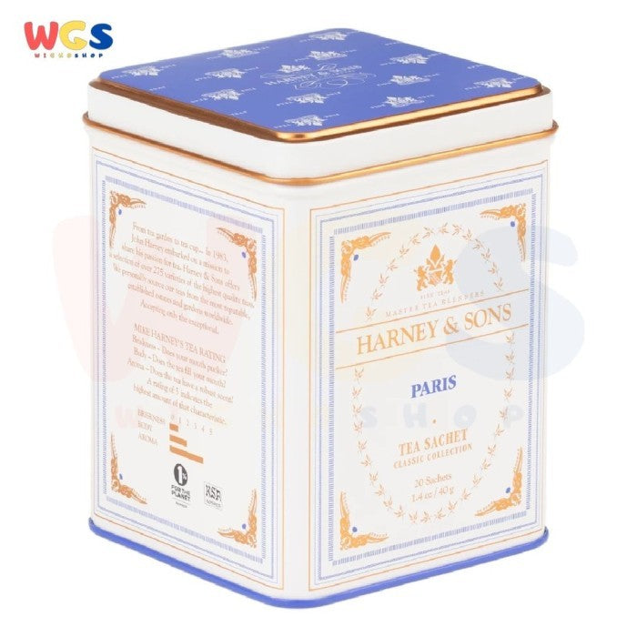 Harney & Sons Paris Fine Tea Classic Tin 20 Sachets 40gr