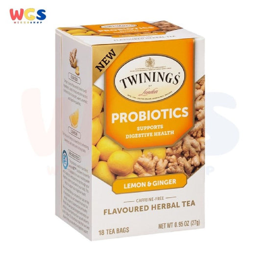 Twinings of London Probiotics Lemon & Ginger Herbal Tea 18p x 1.5g