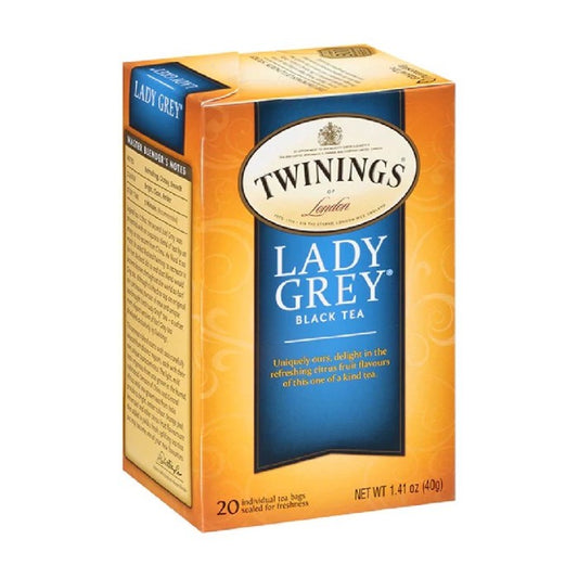 Twinings of London Lady Grey Black tea Citrus Fruit flavor 20s x 2gr