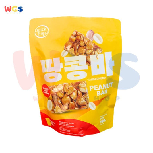 Quick Fresh Snack Tangkongba Peanut Bar 140gr - Snack Kacang