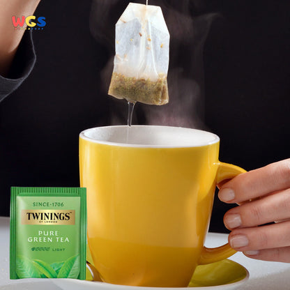 TWININGS OF LONDON Pure Green Tea 25 Tea Bags x 2g